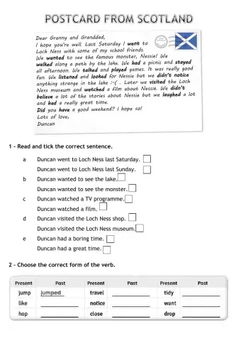 Postcard from scotland