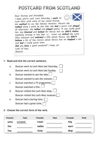 Postcard from scotland