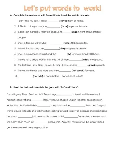 Present perfect simple