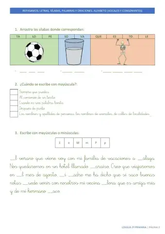 02-Lengua: Sílabas y Mayúsculas