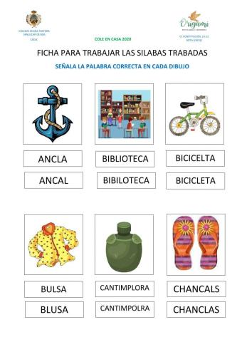 Sílabas trabadas con -l- - 1