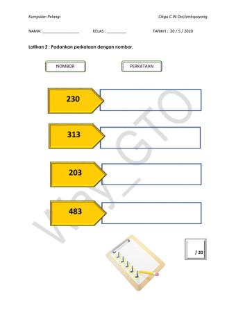 Menulis dalam perkataan dalam 500