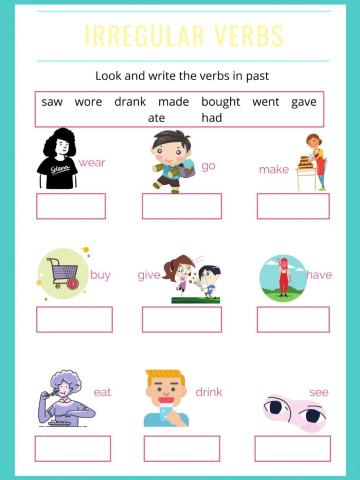 Irregular verbs - Past simple