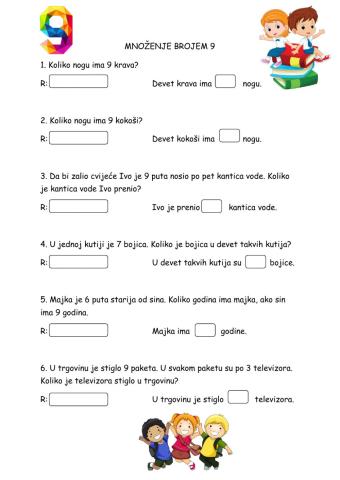 Množenje brojem 9