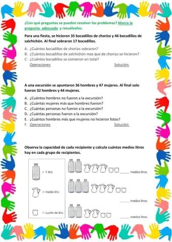 Deberes para el fin de semana