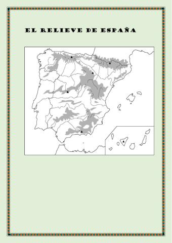 Relieve de España