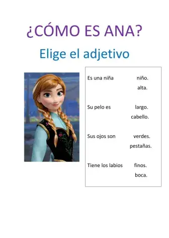 Describir con adjetivos