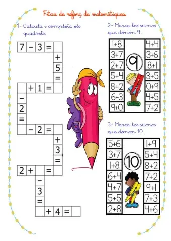 Matemàtiques. Fitxa 20.