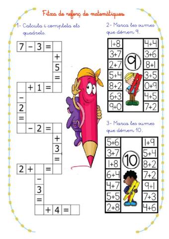 Matemàtiques. Fitxa 20.