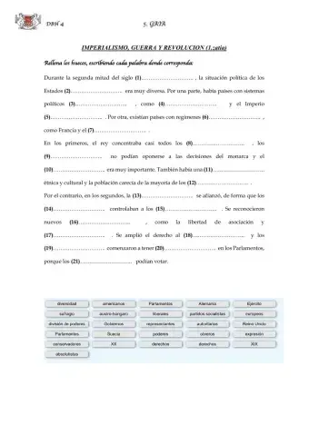 (4 ESO) Imperalismo y guerra (1)