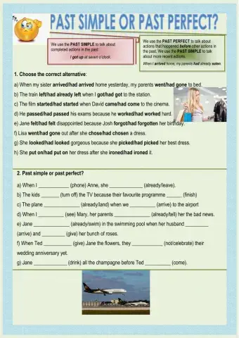 Past Simple or Past Perfect