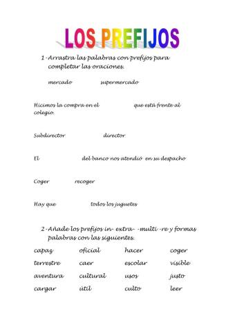 Los prefijos