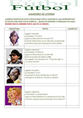 Fútbol - Jugadores de Leyenda