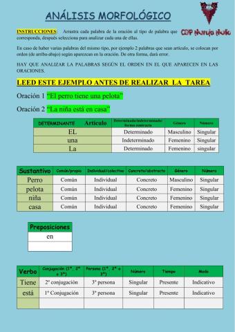 ANÁLISIS MORFOLÓGICO 1