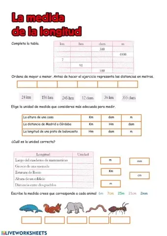 LA MEDIDA DE LA LONGITUD
