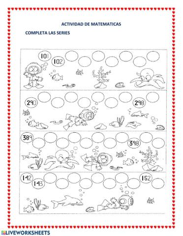 Números del 200 al 400