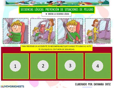 SECUENCIAS LÓGICAS: Prevención de Situaciones de Peligro y Riesgo