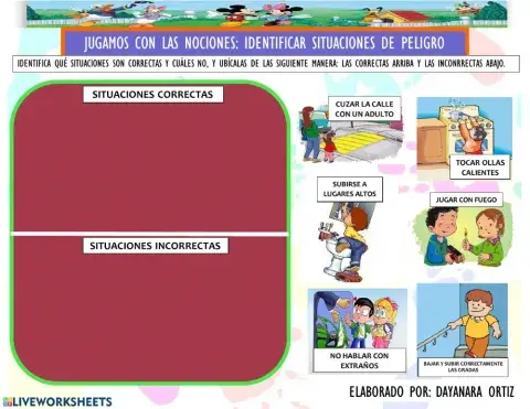 NOCIONES: Situaciones de Peligro y Riesgo para niños