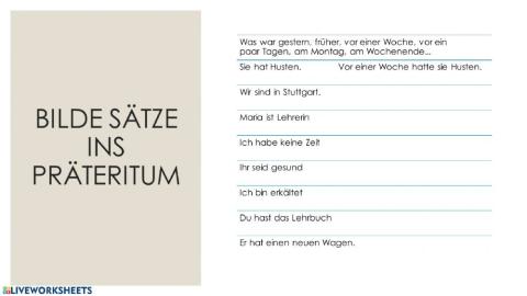 Präteritum (haben-sein)