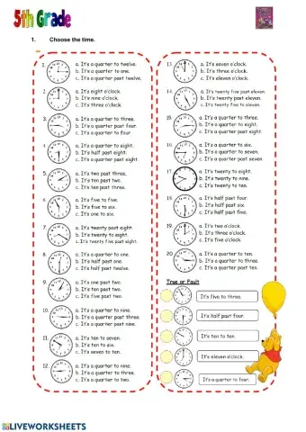 English revision Tiger 5