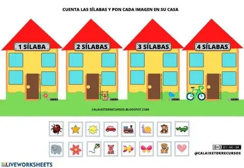 Las casas de las sílabas
