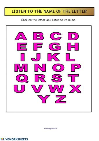 The Alphabet