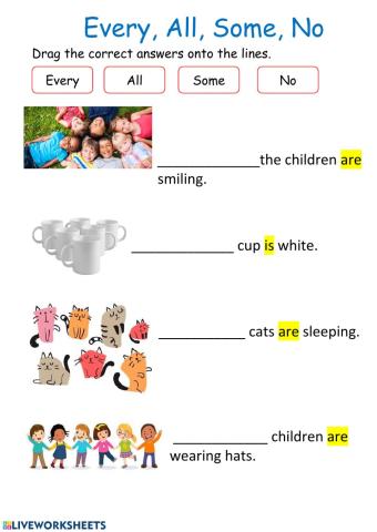 All, every, some, no