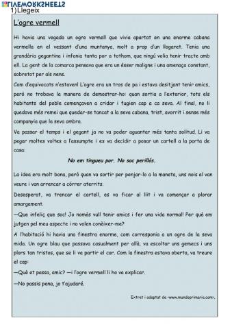 Lectura: L’ogre vermell