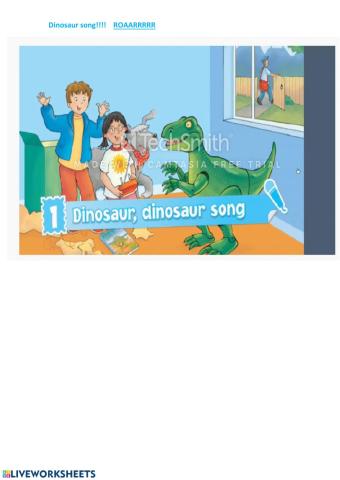 Dinosaur song