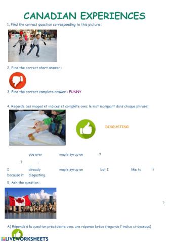 Canadian experiences