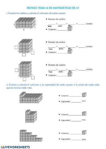 Repaso tema 11 (6º de Primaria)