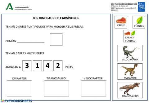 Dinosaurios carnívoros