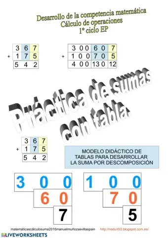 Sumando con descomposición