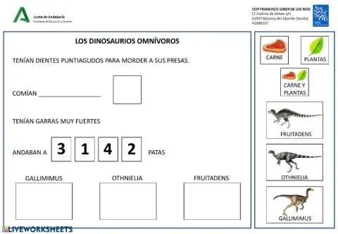 Dinosaurios omnívoros