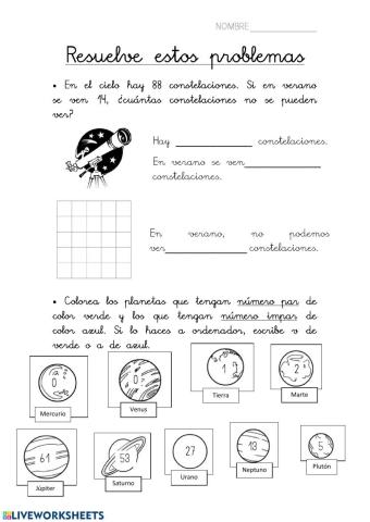 Problemas del universo