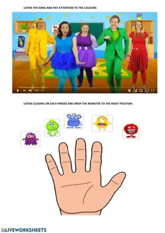 Finger family colours