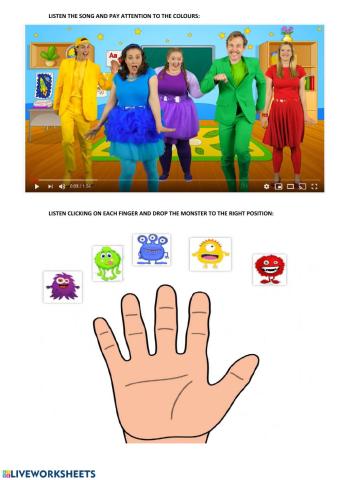 Finger family colours