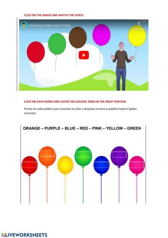 Colours dream english