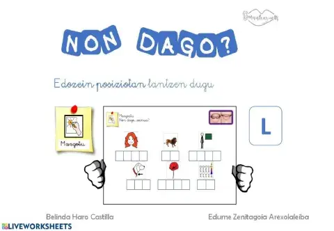 Non dago? L silaba edozein posiziotan