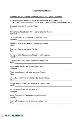 Temporalkonstruktionen