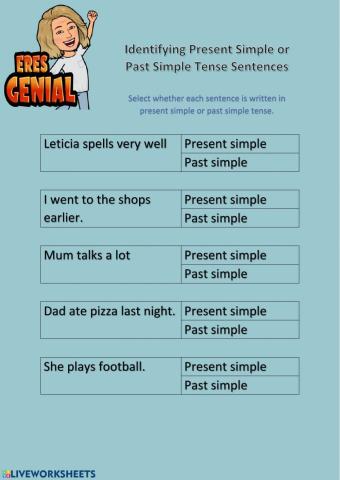 Present simple vs past simple