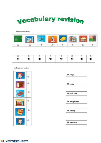 Vocabulary 4th primary