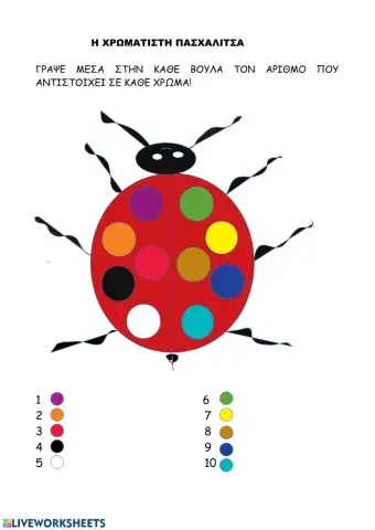 Χρωματιστη πασχαλιτσα