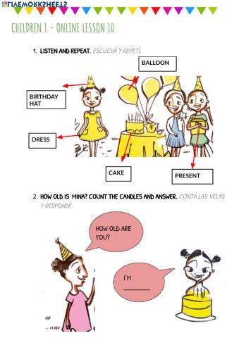 Children 1 Online Lesson 10