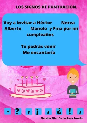 Signos de puntuación.