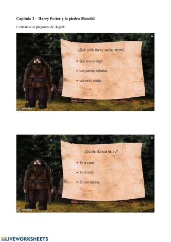 Harry Potter y la piedra filosofal: Cap.2 - Test