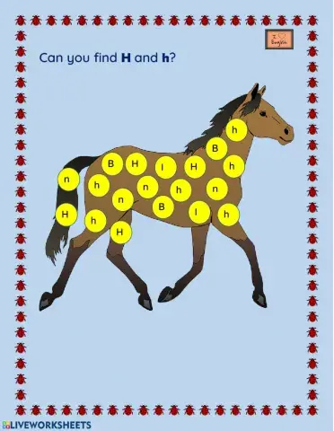 Letter H recognition