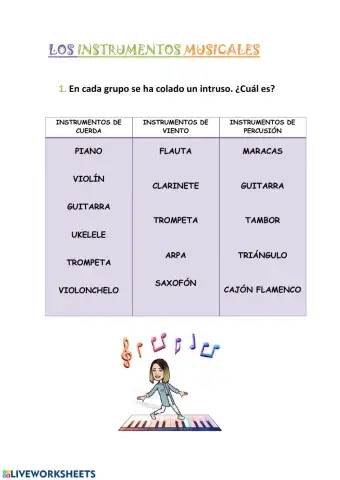 Instrumentos musicales