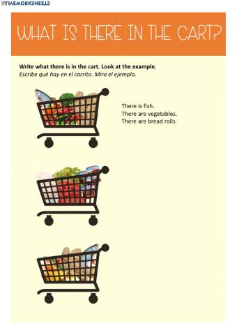 What is there in the cart?