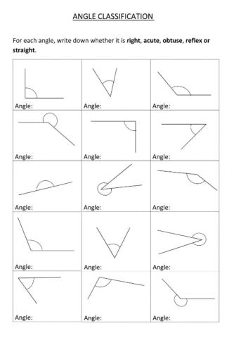 Identifying angles